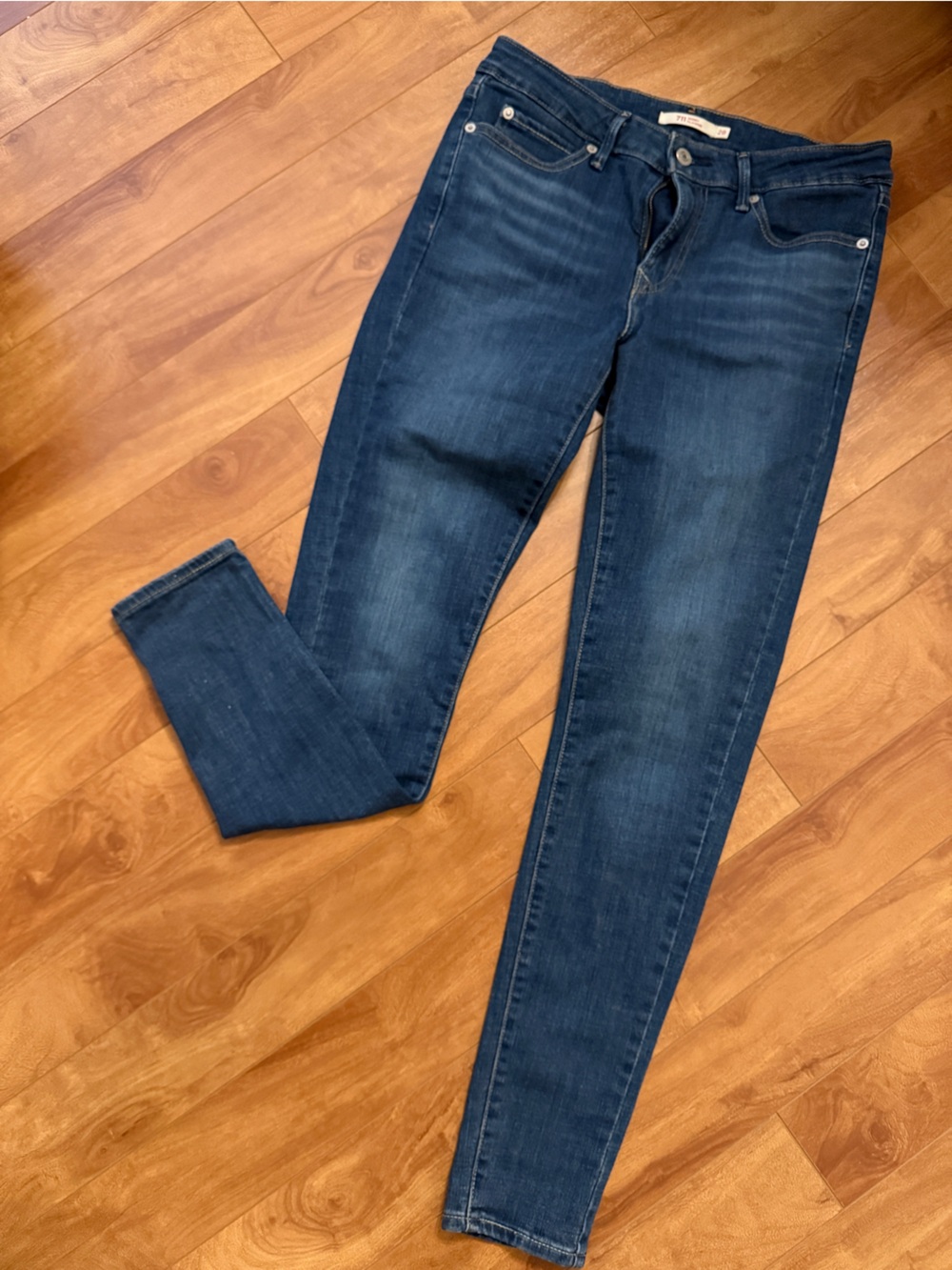 Levi's Dark Blue Slim Straight Jeans